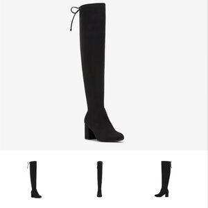 Kelly & Katie Sleek Black Over-the-Knee Boots